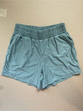 Women's Elastic-Waist Lounge Shorts - Seafoam Green